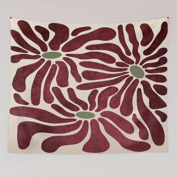 Item preview, Abstract home decorating minimalist flower art wall poster designed and sold by jayne0524.