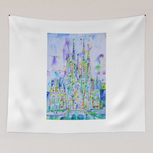 Item preview, SAGRADA FAMILIA - watercolor painting designed and sold by lautir.