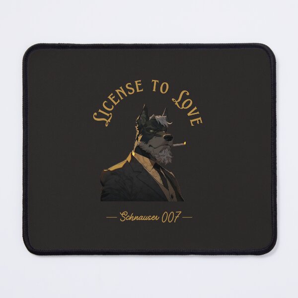 Item preview, Schnauser as a secret agent. License to love designed and sold by Tsifra.