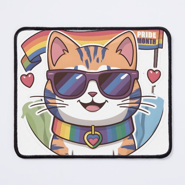 Item preview, Pride LGBTQIA Trans Cat Kawaii Style, Pride Month designed and sold by Zibis09.