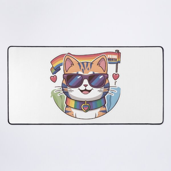 Item preview, Pride LGBTQIA Trans Cat Kawaii Style, Pride Month designed and sold by Zibis09.