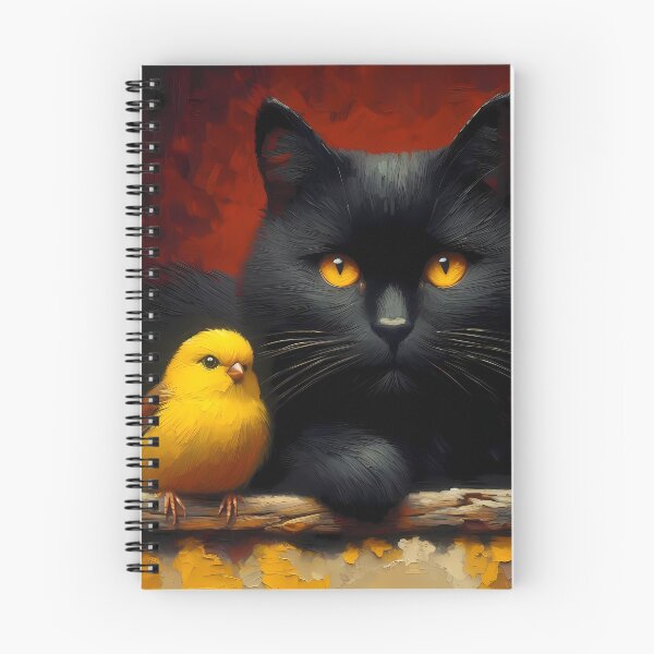 Item preview, Cat and Canary designed and sold by Vibranta Studio.