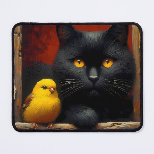 Item preview, Cat and Canary designed and sold by Vibranta Studio.