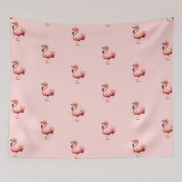 Item preview, Pink flamingo in sunglasses designed and sold by M R Design.