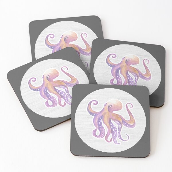 Item preview, Octupus Watercolor Drawing designed and sold by LivingColorful.