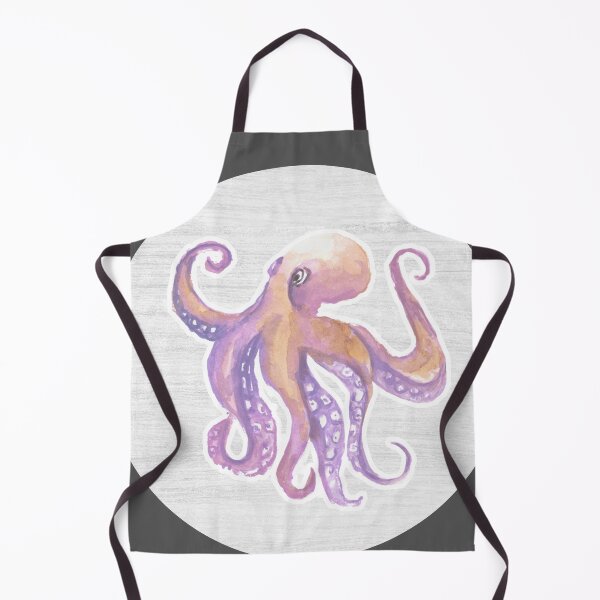 Item preview, Octupus Watercolor Drawing designed and sold by LivingColorful.