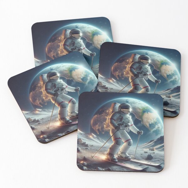 Item preview, Snowy space explorations. designed and sold by MyHappyArtShop.