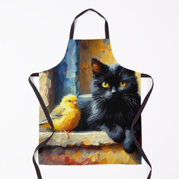 Item preview, Cat with canary designed and sold by Vibranta Studio.