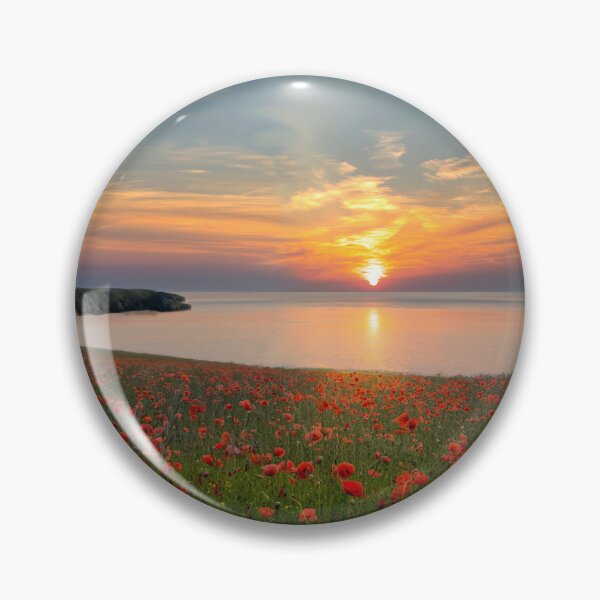Item preview, Cornwall Poppy Field Sunset designed and sold by Alisonchambers2.