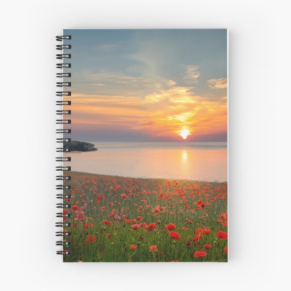Item preview, Cornwall Poppy Field Sunset designed and sold by Alisonchambers2.