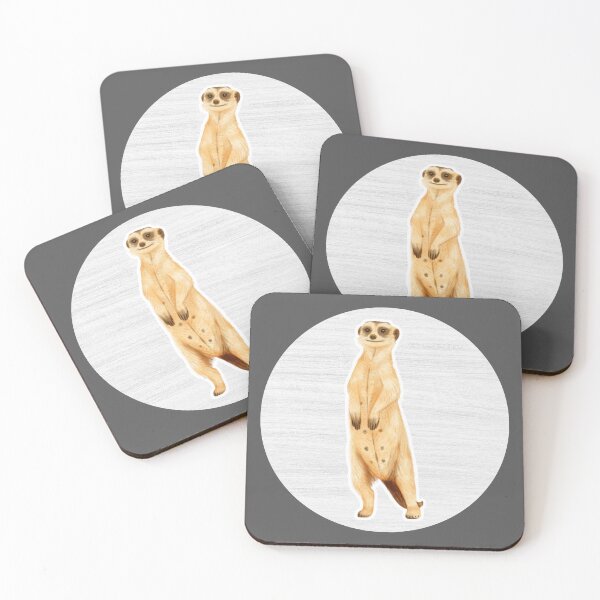 Item preview, Meerkat Watercolor Drawing designed and sold by LivingColorful.