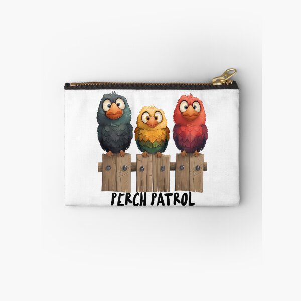 Item preview, Perch Patrol Cute Picket Fence Bird Sitters designed and sold by MysticalSVK.