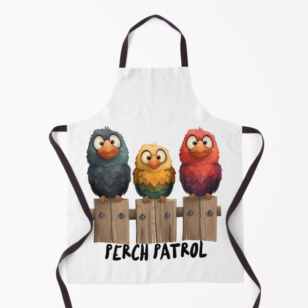 Item preview, Perch Patrol Cute Picket Fence Bird Sitters designed and sold by MysticalSVK.