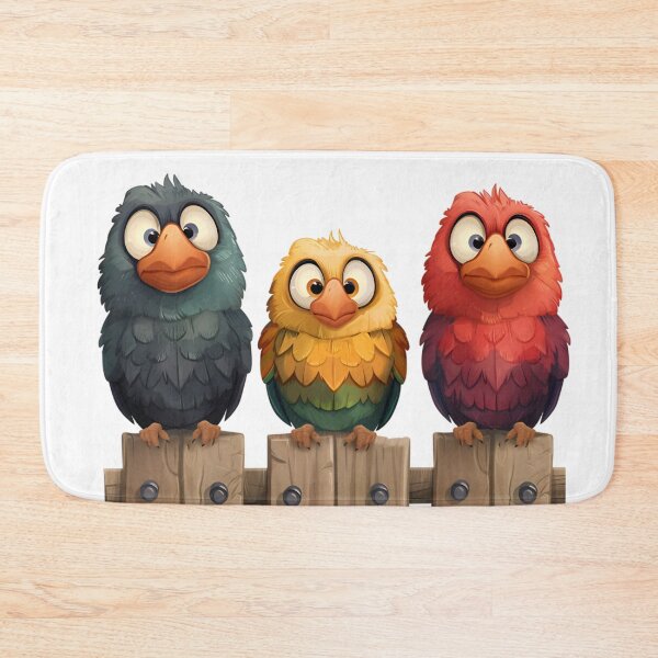 Item preview, Perch Patrol Cute Picket Fence Bird Sitters designed and sold by MysticalSVK.
