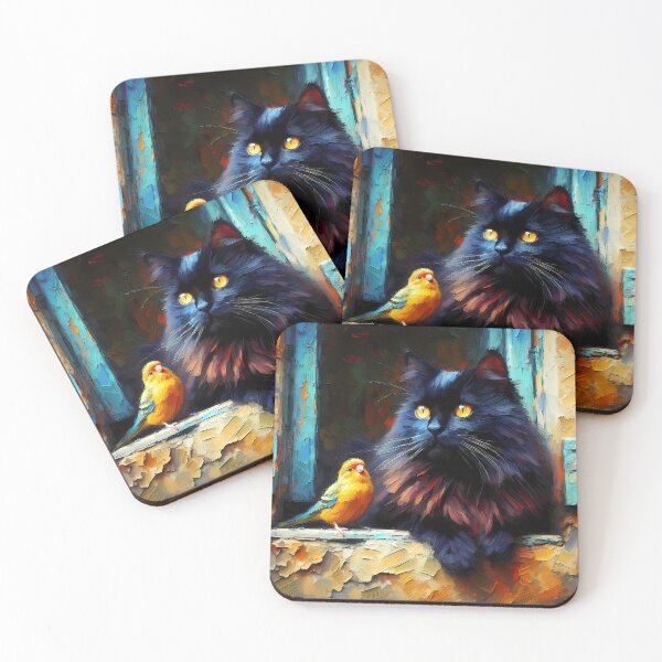 Item preview, Cat and Canary designed and sold by Vibranta Studio.