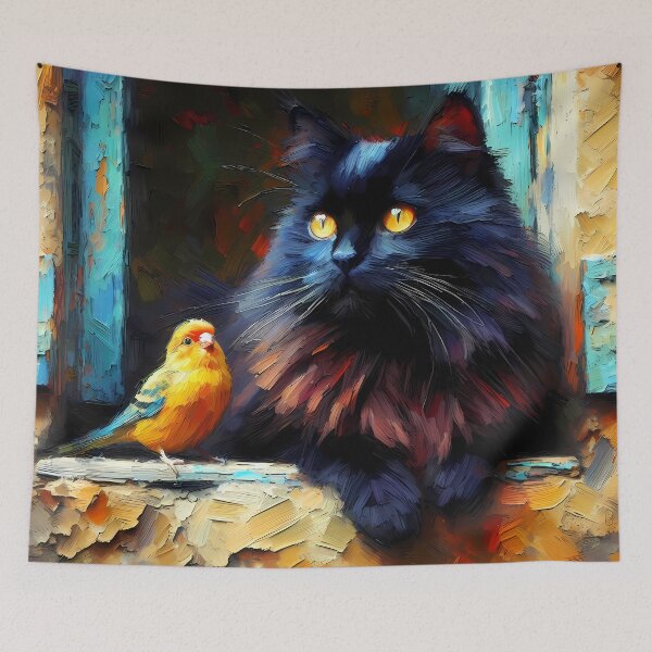 Item preview, Cat and Canary designed and sold by Vibranta Studio.