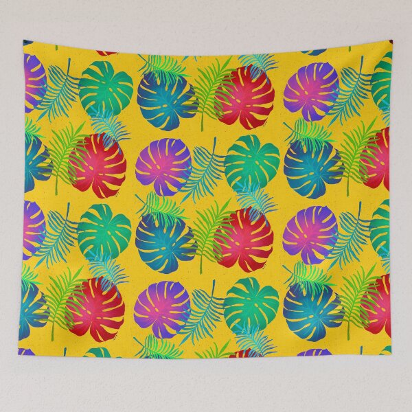 Item preview, Colorful Monstera leaves Design designed and sold by BeUniqueByRomy.