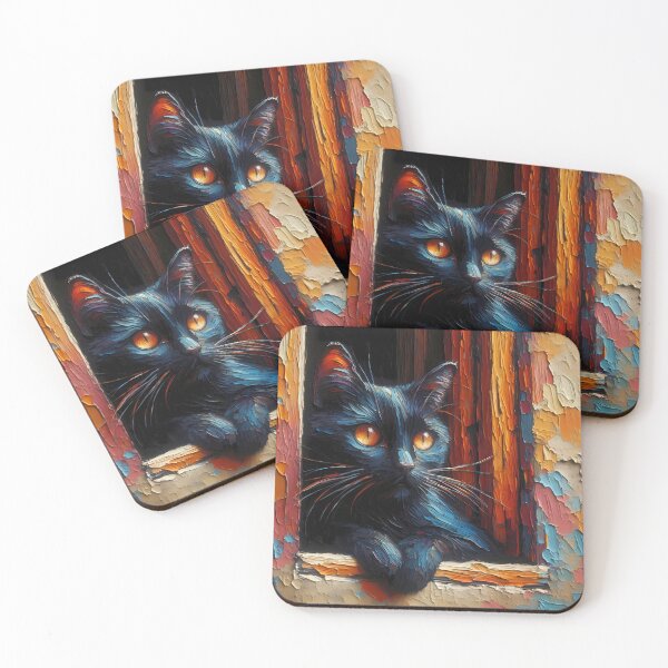 Item preview, Cat on the ledge designed and sold by Vibranta Studio.