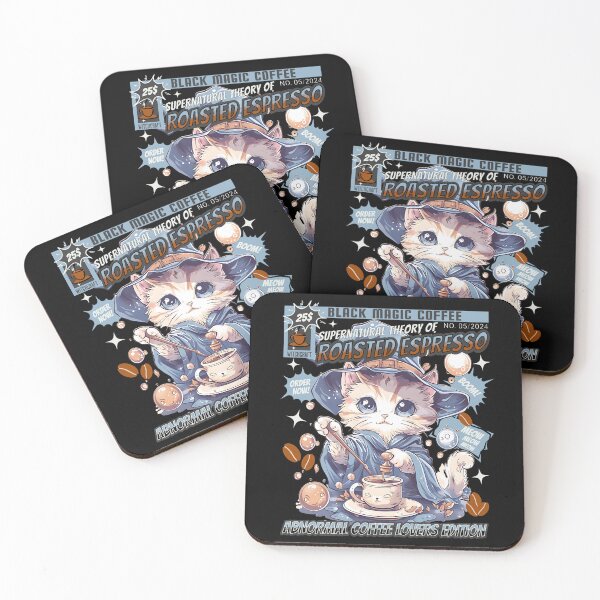 Item preview, ABNORMAL COFFEE LOVERS EDITION KAWAII WITCH CAT  designed and sold by justyna-s28.