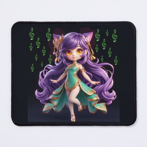 Item preview, Green Chibi Spirit Fox Midori designed and sold by CHIBI_POPZ.