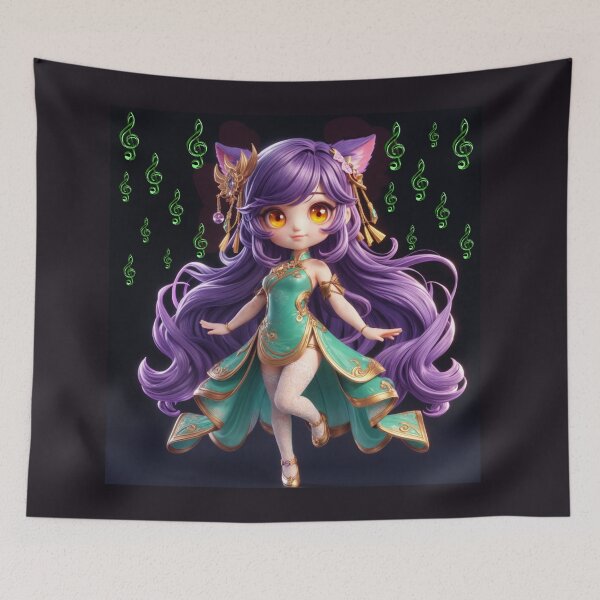 Item preview, Green Chibi Spirit Fox Midori designed and sold by CHIBI_POPZ.