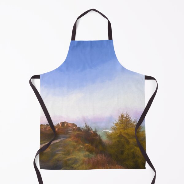Item preview, Peak District digital painting The Roaches at sunrise. designed and sold by RobThorley.