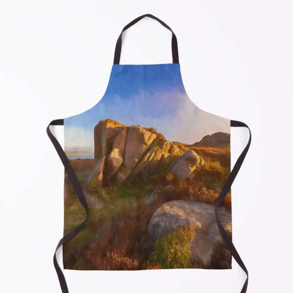 Item preview, Peak District digital painting The Roaches at sunrise. designed and sold by RobThorley.