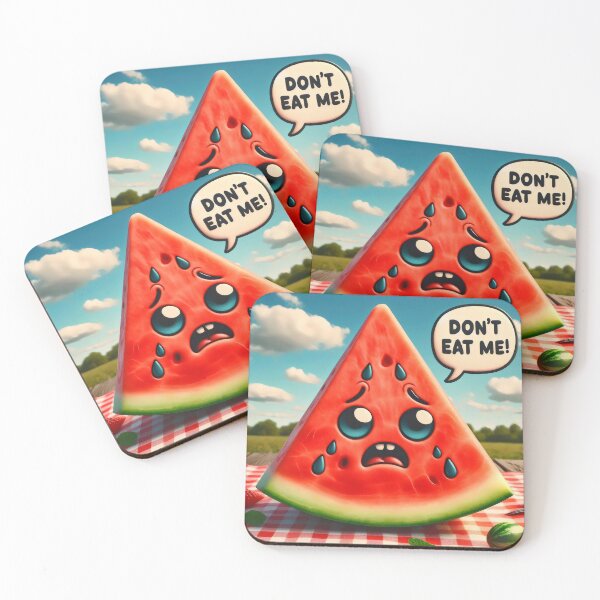 Item preview, Sad watermelon. designed and sold by MyHappyArtShop.