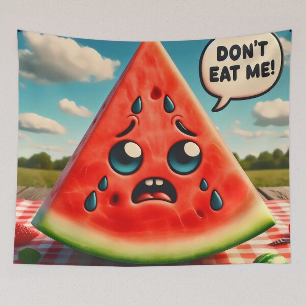 Item preview, Sad watermelon. designed and sold by MyHappyArtShop.