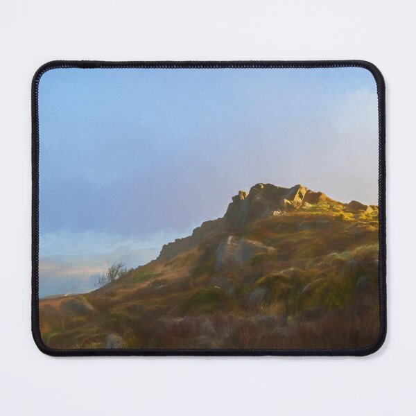 Item preview, Peak District digital painting The Roaches at sunrise. designed and sold by RobThorley.