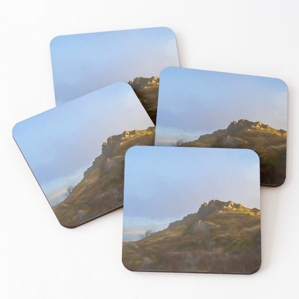 Item preview, Peak District digital painting The Roaches at sunrise. designed and sold by RobThorley.