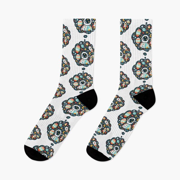 Item preview, Cosmic Voyage Astronaut daydreams designed and sold by FOLK ART FUSION by heidiannemorris.