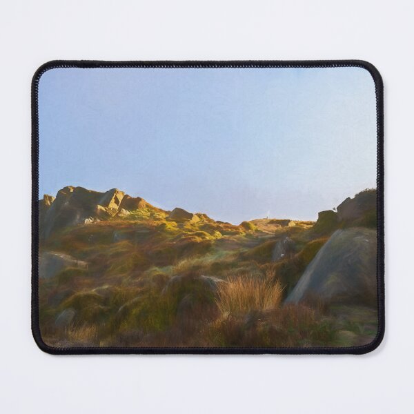 Item preview, Peak District digital painting The Roaches at sunrise. designed and sold by RobThorley.