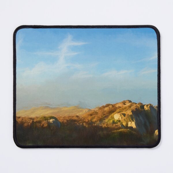 Item preview, Peak District digital painting The Roaches at sunrise. designed and sold by RobThorley.