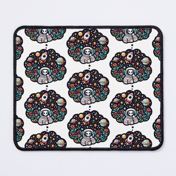 Item preview, Cosmic Voyage Alien daydreams designed and sold by FOLK ART FUSION by heidiannemorris.