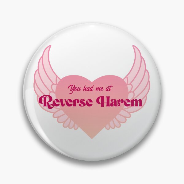 Item preview, You Had Me At Reverse Harem | Winged Heart | Sunset Orange designed and sold by RomantasyRealm.