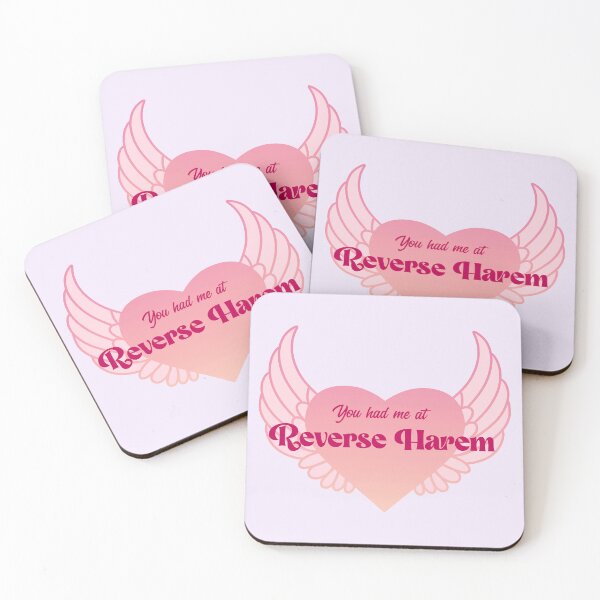 Item preview, You Had Me At Reverse Harem | Winged Heart | Sunset Orange designed and sold by RomantasyRealm.