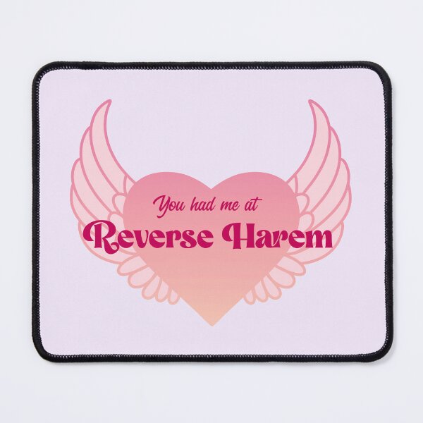 Item preview, You Had Me At Reverse Harem | Winged Heart | Sunset Orange designed and sold by RomantasyRealm.