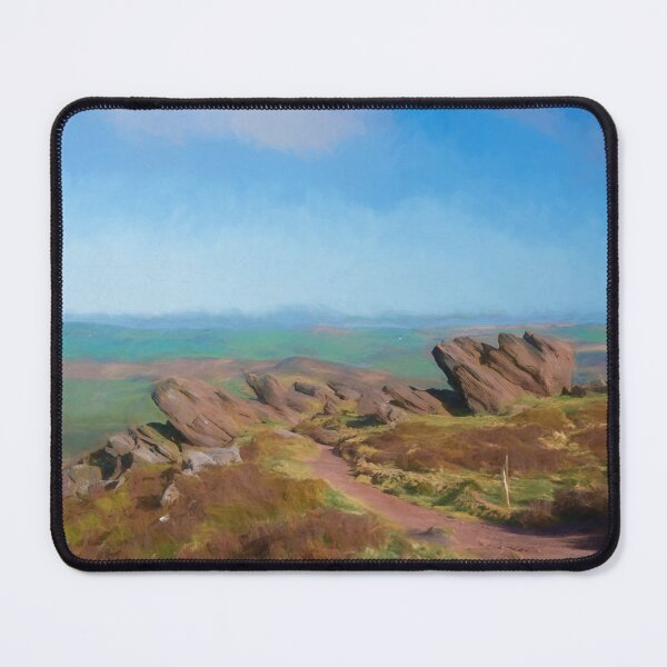 Item preview, Peak District digital painting The Roaches at sunrise. designed and sold by RobThorley.