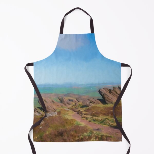 Item preview, Peak District digital painting The Roaches at sunrise. designed and sold by RobThorley.