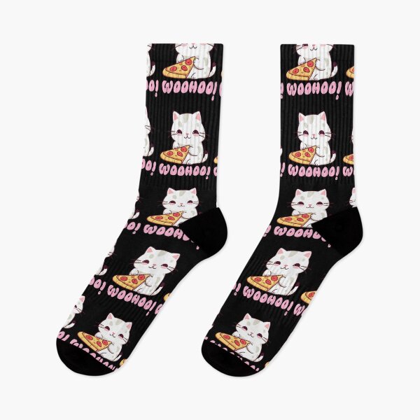 Item preview, Adorable Cat with Pizza designed and sold by Kaidynz.