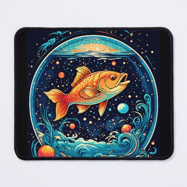 Item preview, Colourful fish in celestial fishbowl designed and sold by DesireeVDA.