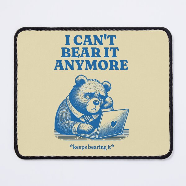 Item preview, tired bear | funny vintage designed and sold by ThirdEyeDesign1.