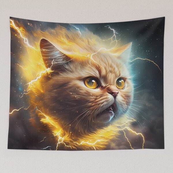 Item preview,  lightning cat designed and sold by Krasnovaovaova.