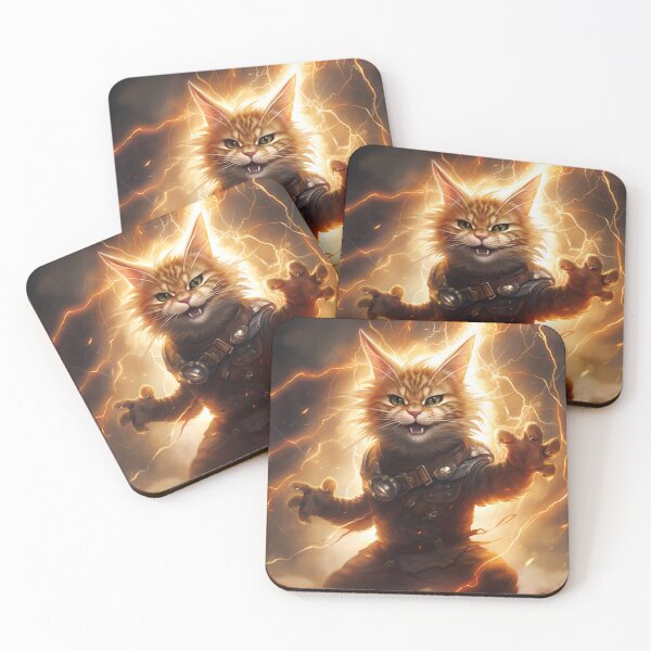 Item preview, Lightning cat designed and sold by Krasnovaovaova.