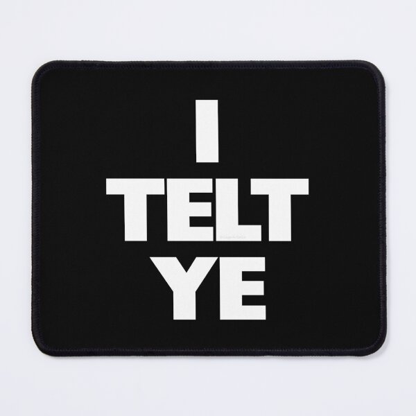 Item preview, I TOLD YA Challengers White on Black Geordie Remix designed and sold by Logo-A-GoGo.