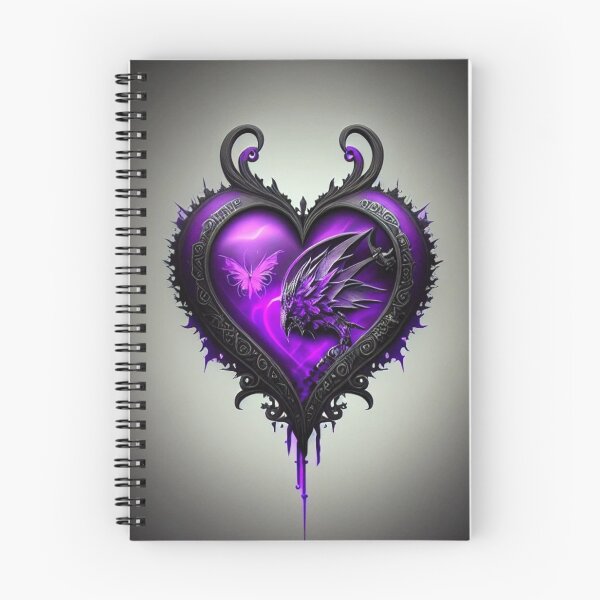 Item preview, Purple Gothic Heart designed and sold by BiancaDPetals.
