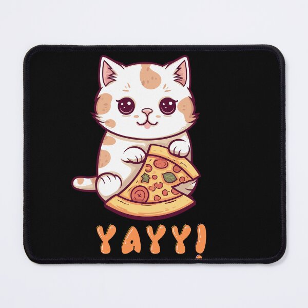 Item preview, Lovely Kitten with Pizza designed and sold by Kaidynz.