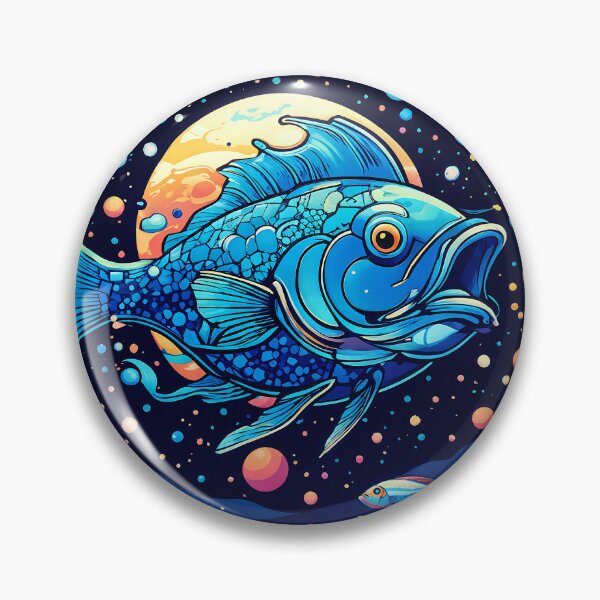 Item preview, Colourful fish in celestial fishbowl designed and sold by DesireeVDA.