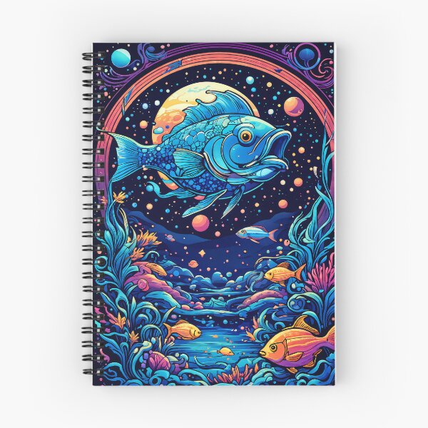 Item preview, Colourful fish in celestial fishbowl designed and sold by DesireeVDA.